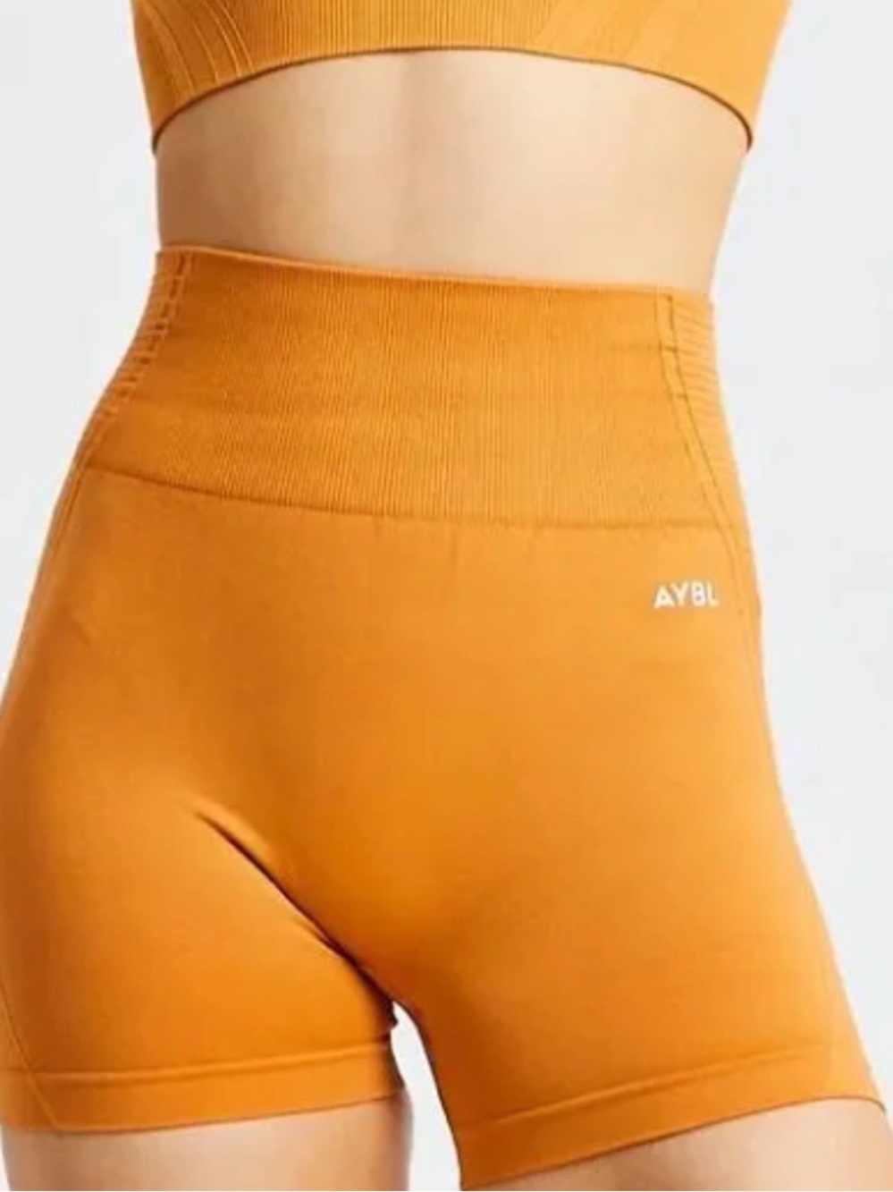 NWT AYBL Balance V2 Seamless Shorts in Spiced Orange, Size XLarge - Picture 4 of 4